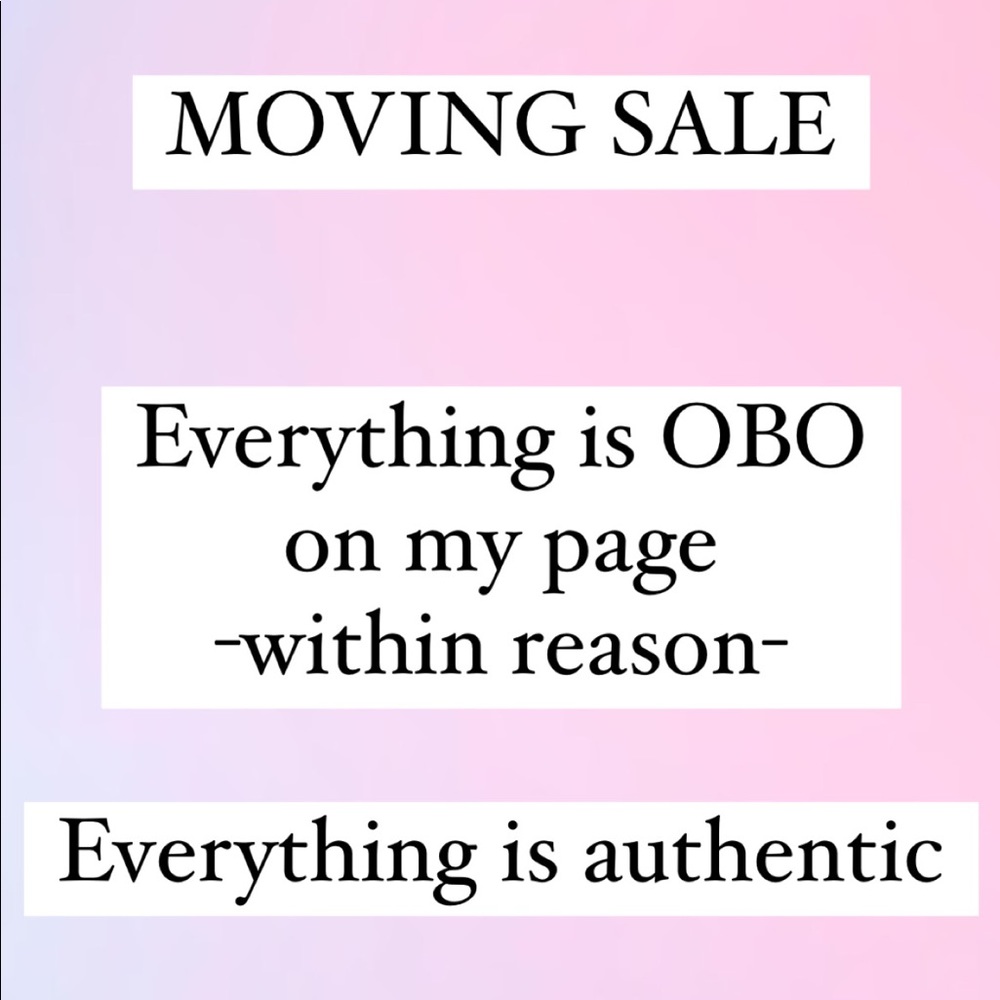 Moving sale! 🌸